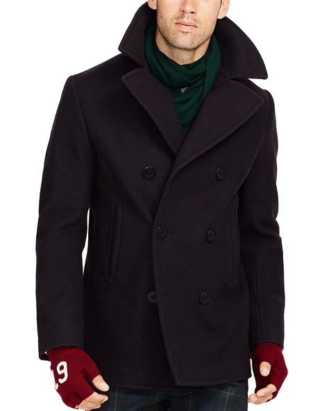 mens oversized peacoat